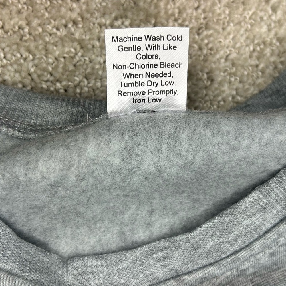 Howdy Pumpkin Western Halloween Sweatshirt Womens XL Gray Crew Neck - Picture 8 of 8